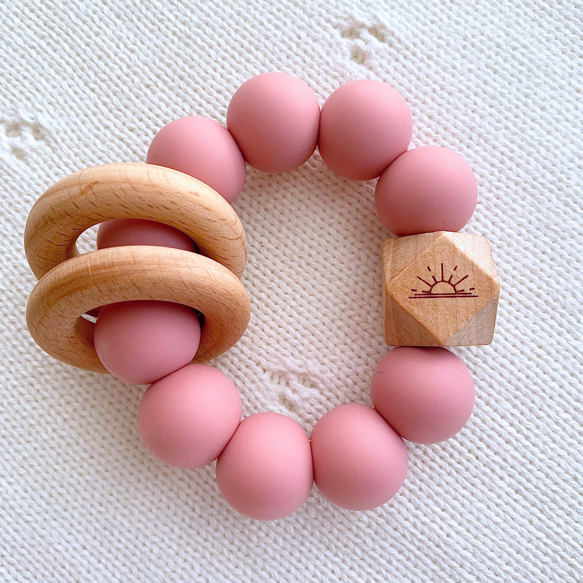Essential Teether Blush Pink - Main Image