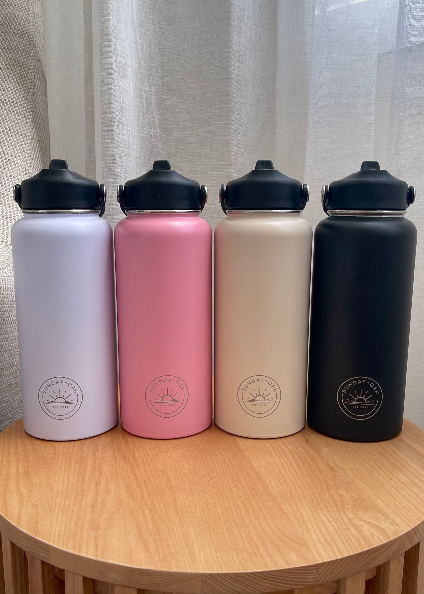 1L Insulated Drink Bottle - Black