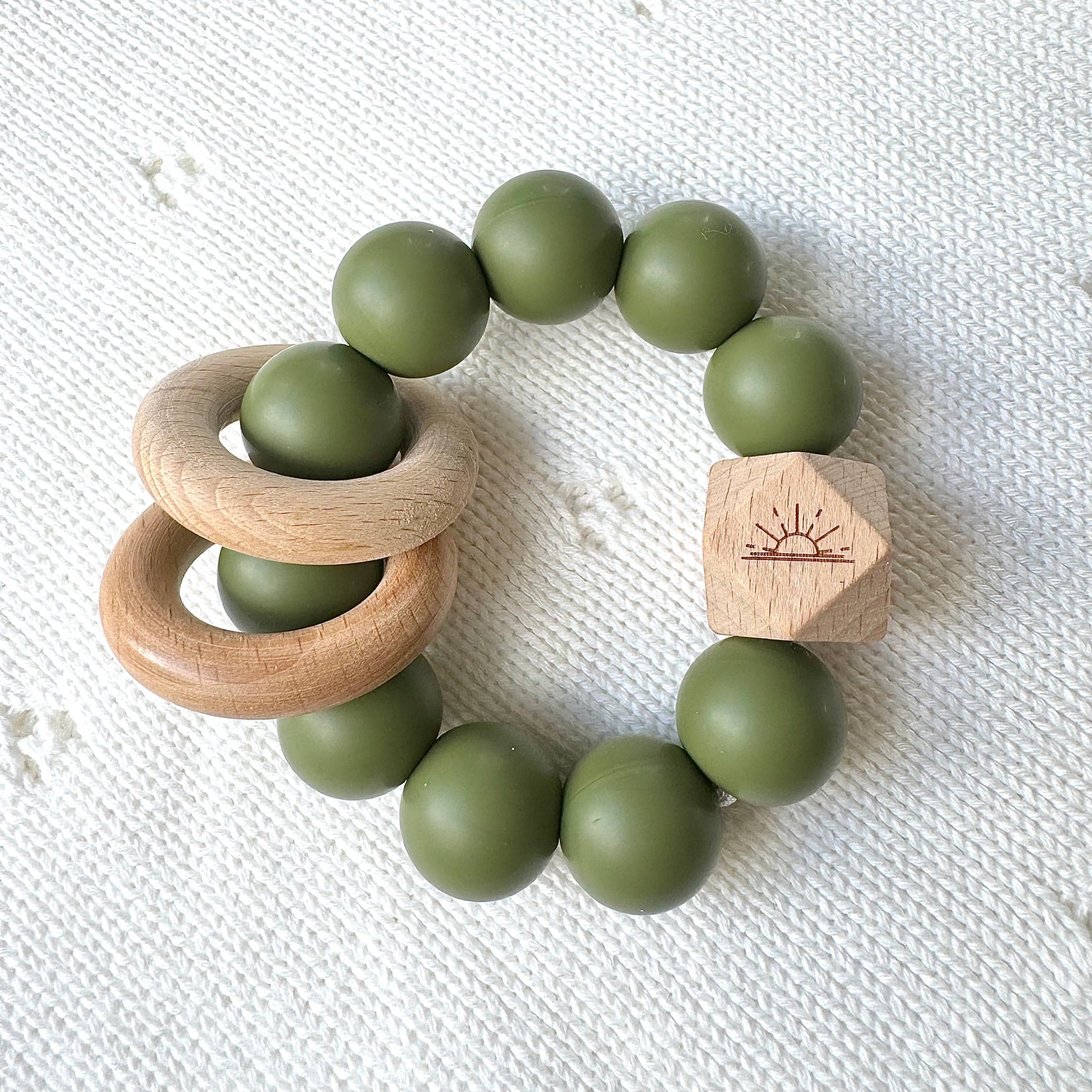 Essential Teether - Olive Green