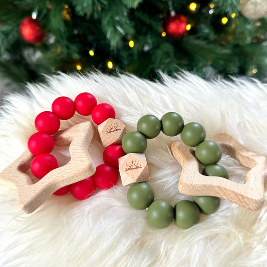 Christmas Essential Teething Ring - Star