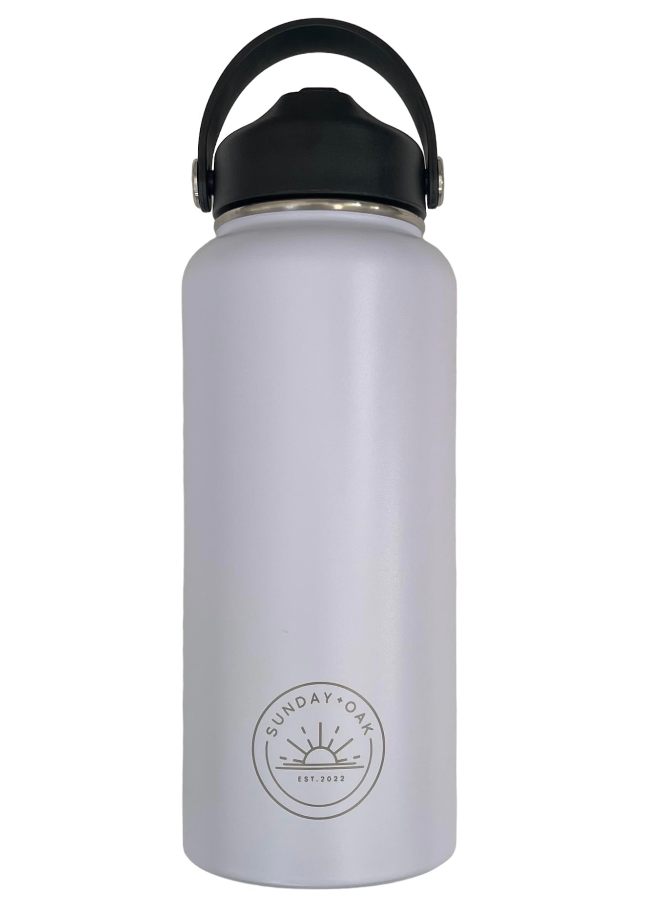 1L Insulated drink bottle featuring a straw lid and sturdy handle, available in multiple colors