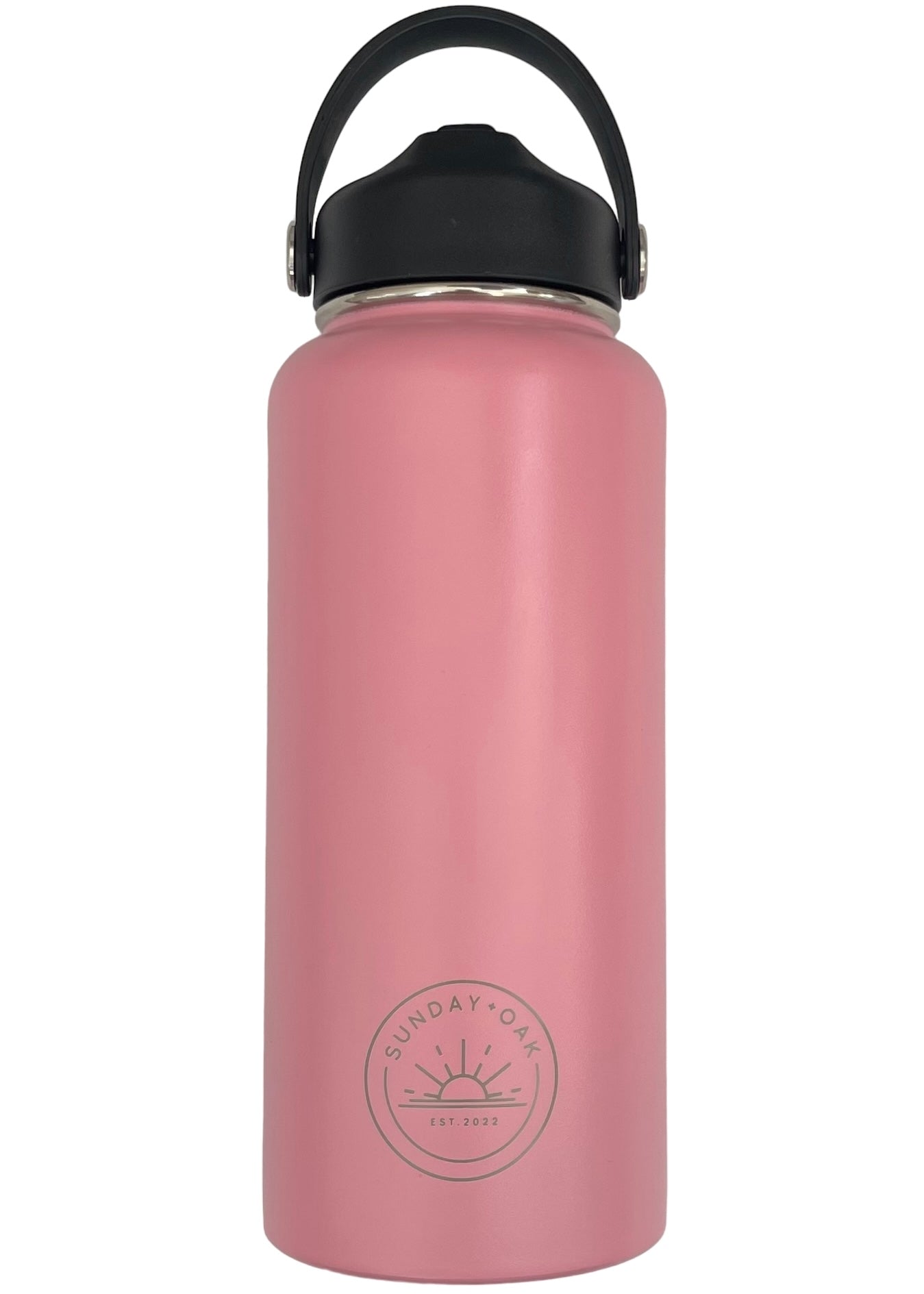 1L Insulated drink bottle featuring a straw lid and sturdy handle, available in multiple colors