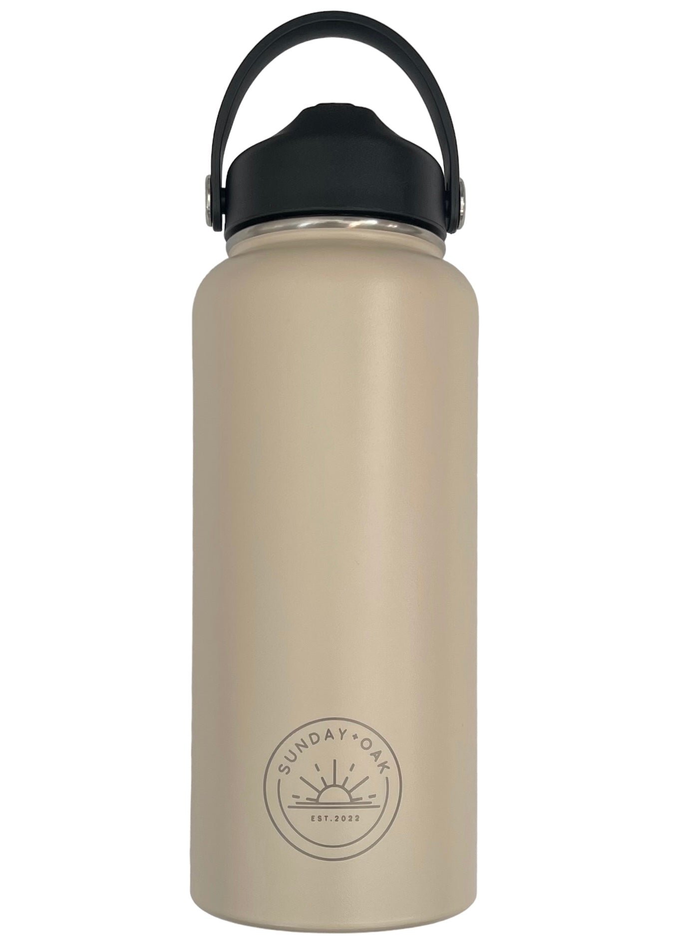 1L Insulated drink bottle featuring a straw lid and sturdy handle, available in multiple colors